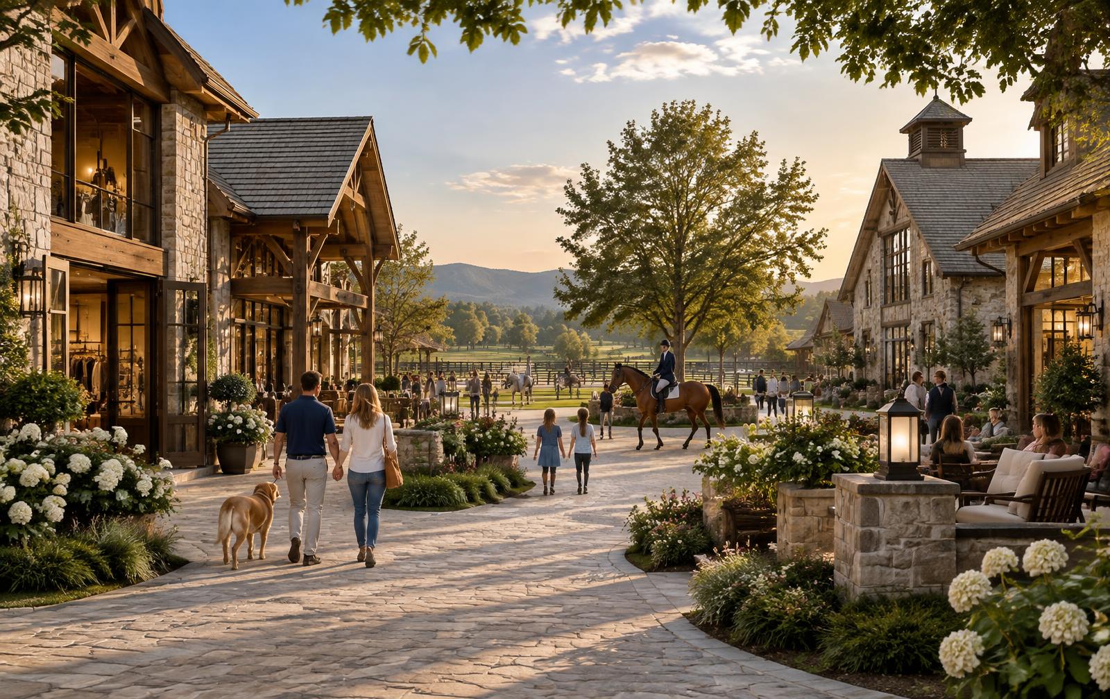 Architectural concept for the proposed National Horse Co. destination